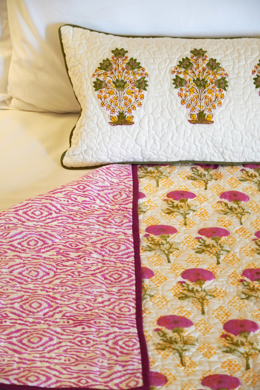 Marigold Print-on-Print Quilt