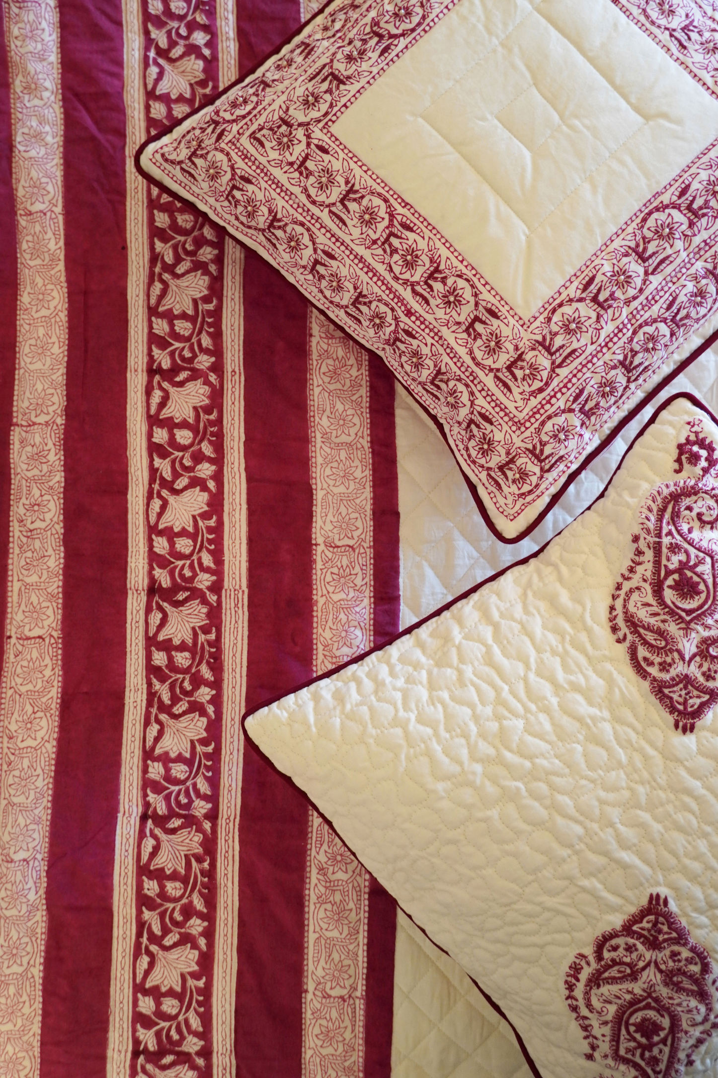 Paisley Motif Cushion Cover with Embroidery