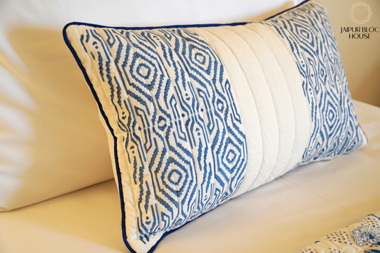 Indigo IKAT Cushion Cover