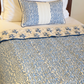 Marigold Indigo Print-on-Print Quilt