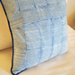 Indigo Paisley Motif Cushion Cover with Embroidery