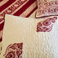 Paisley Motif Cushion Cover with Embroidery