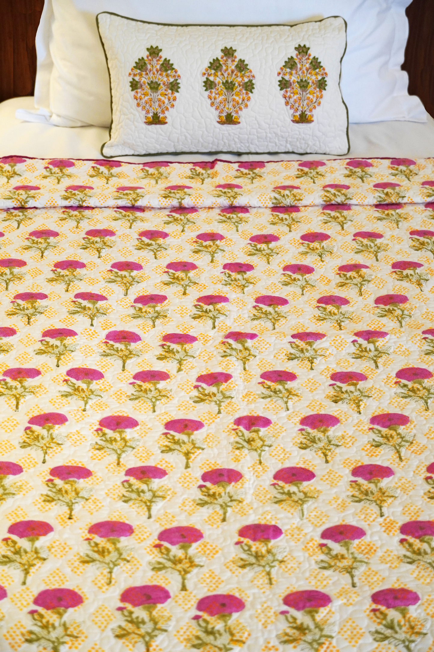 Marigold Print-on-Print Quilt