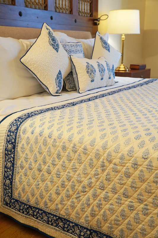 Jaipuri Indigo Ditsy Quilt