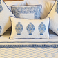 Signature Indigo Motif Cushion Cover with Embroidery