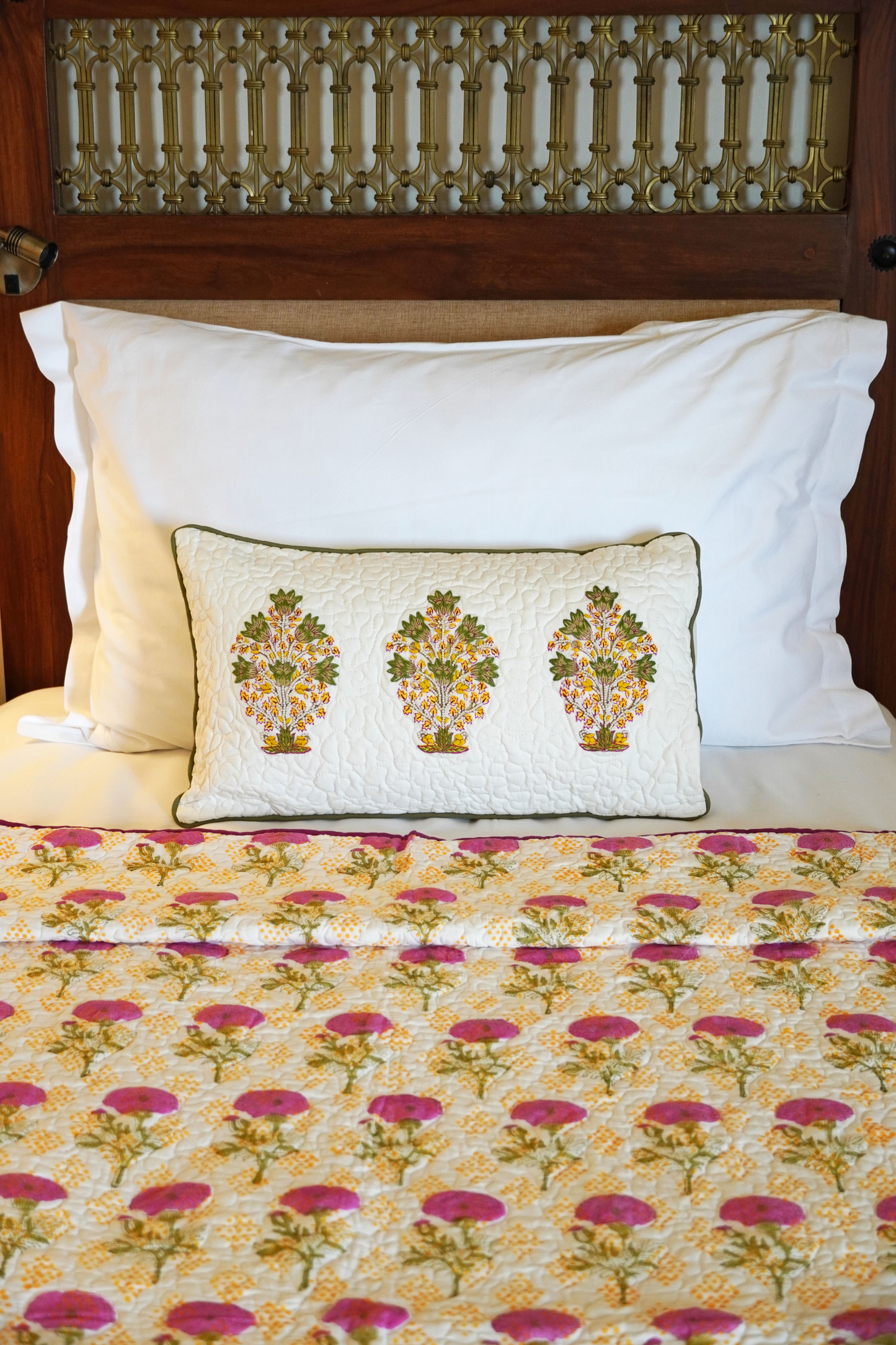 Marigold Print-on-Print Quilt