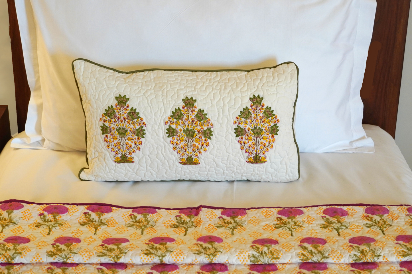 Signature Motif Cushion Cover with Embroidery