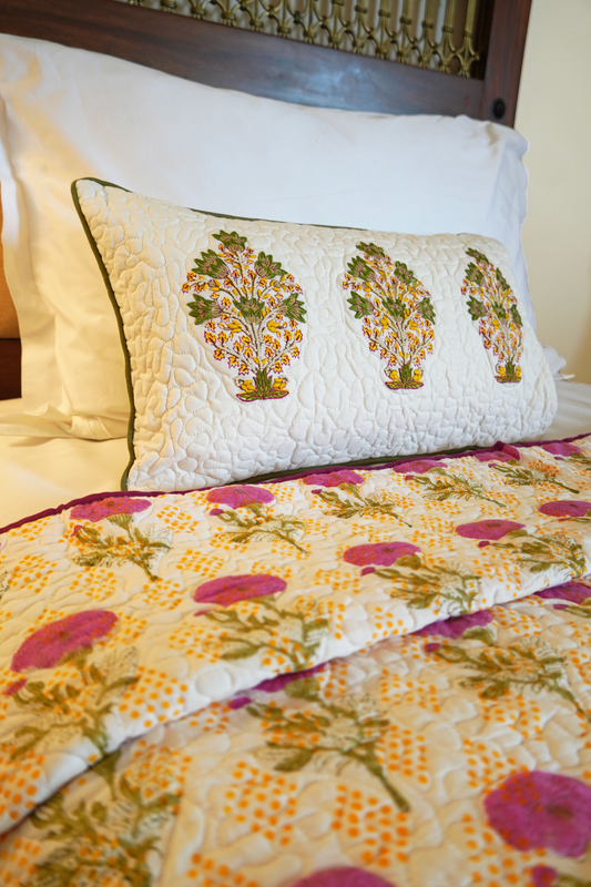 Marigold Print-on-Print Quilt