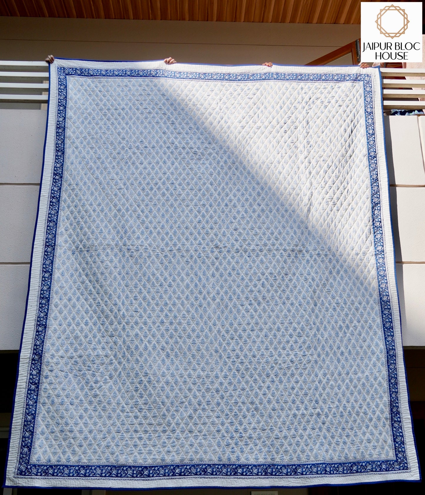 Jaipuri Indigo Ditsy Quilt