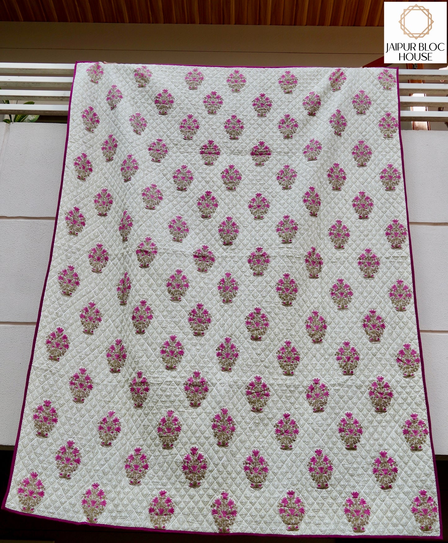 Alternate Rani Floral Striped Quilt